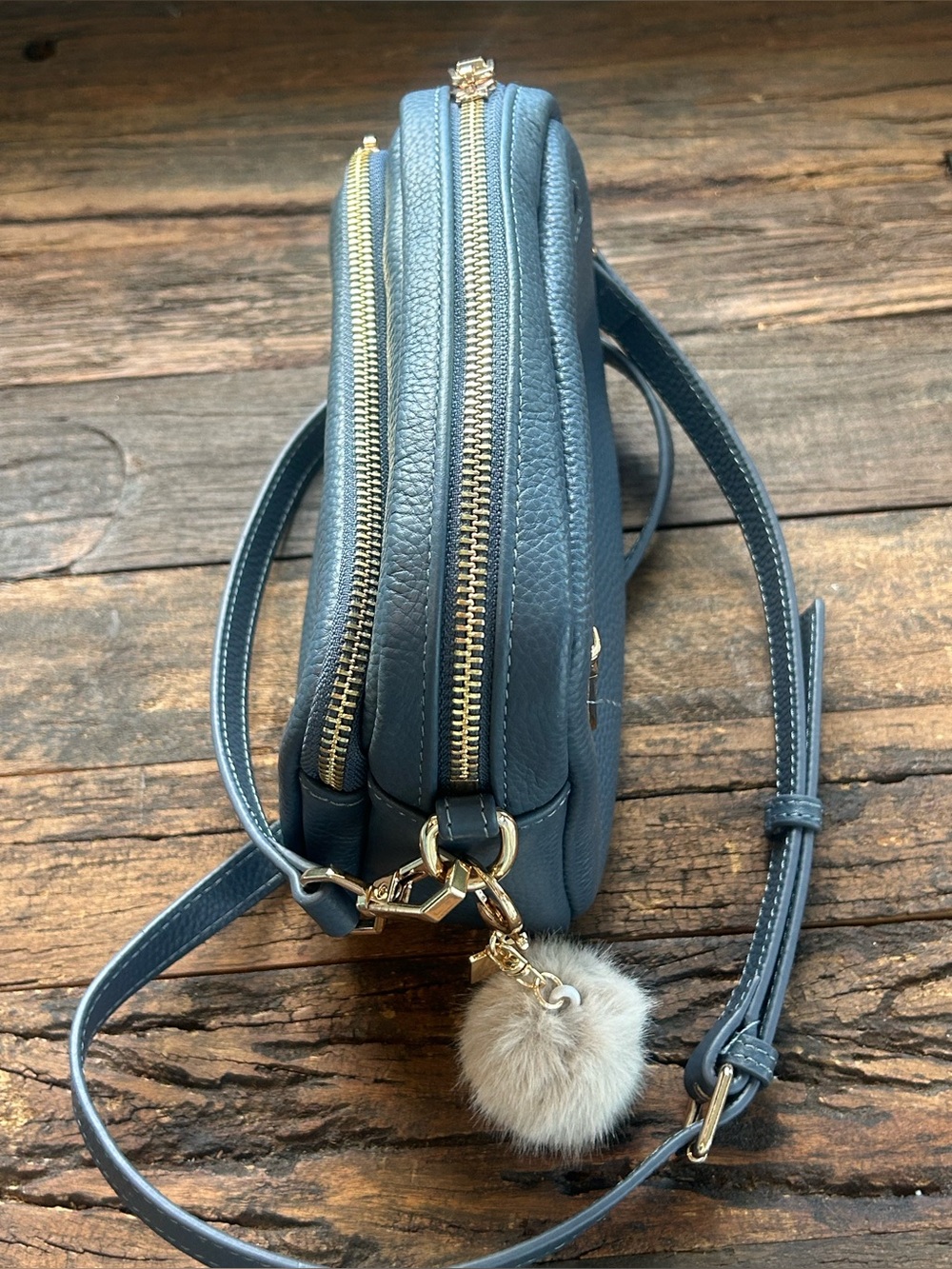 Pom Pom London Leather Crossbody - Picture 9 of 9